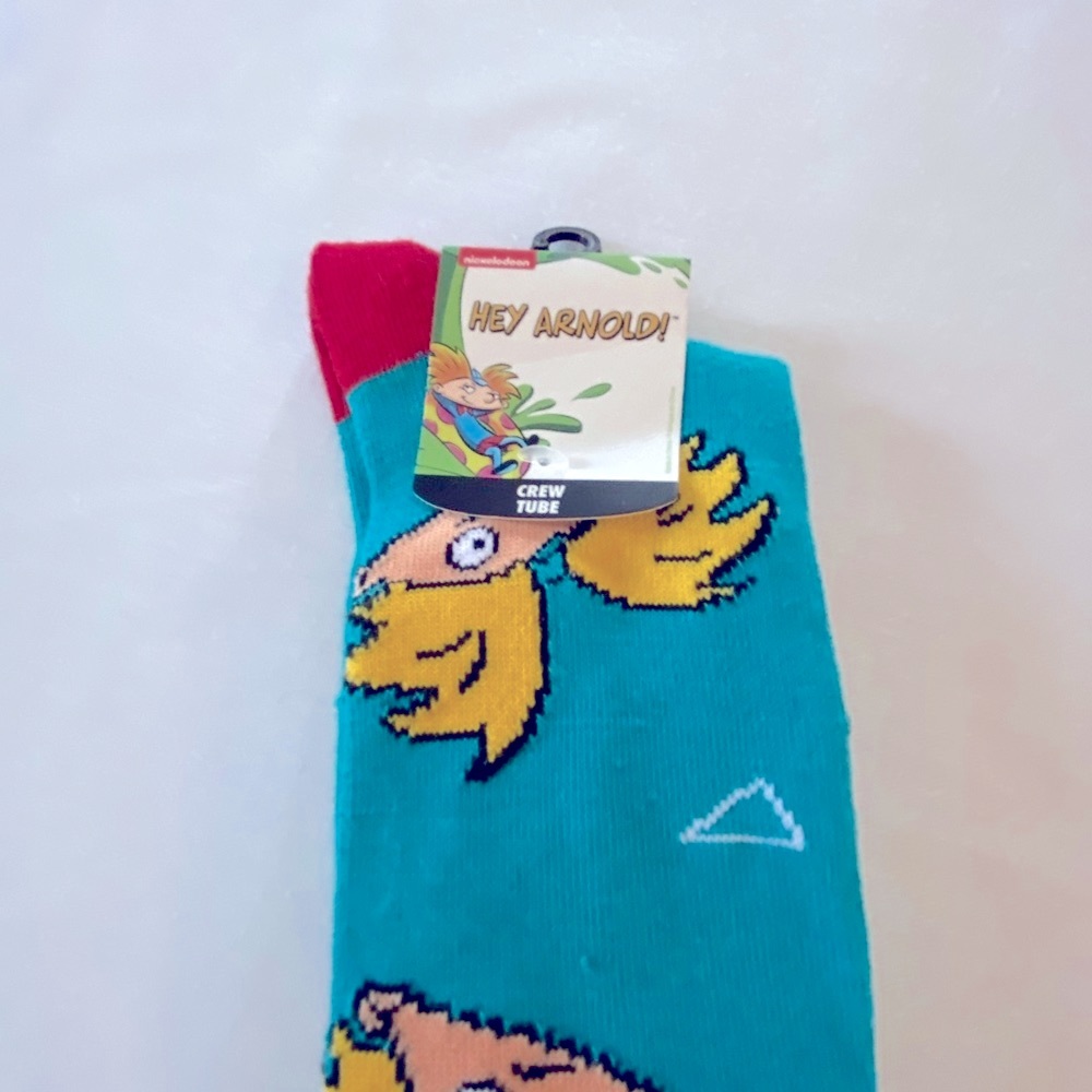 Nickelodeon Men’s crew tube Arnold.  NWT., fits shoe sizes 10-13. - Picture 2 of 11